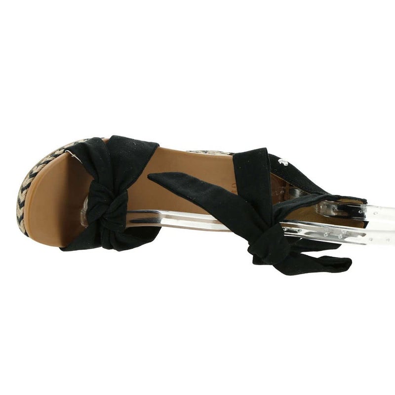 UGG Women's Yarrow Sandal, Black Canvas, 8 - Image 2